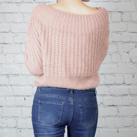 Last One❗️Dusty Pink Knit Sweater - Picture 3 of 5